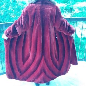 FUR FULL LENGTH SHEARED BEAVER COAT LIKE NEW